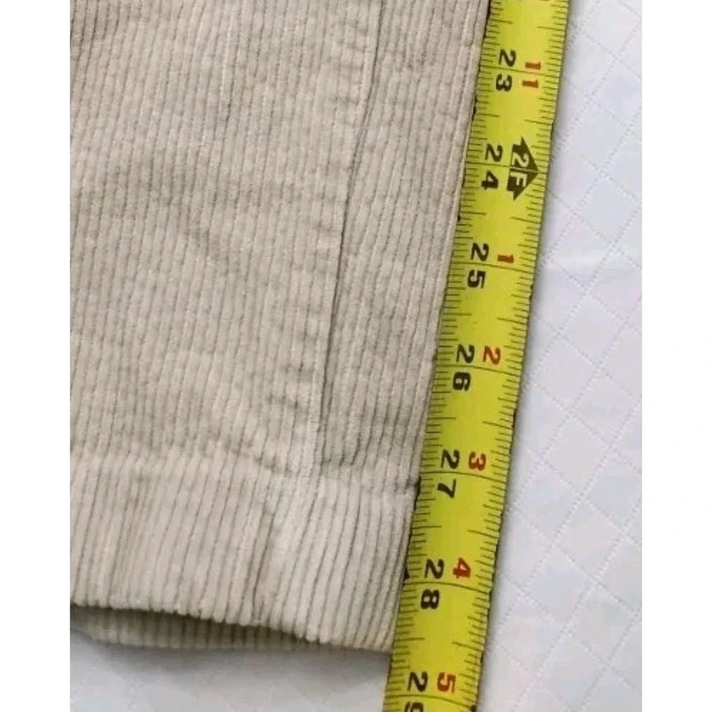 Polo Ralph Lauren Andrew Pants Mens 38x32 Beige Corduroy Cords Two Pleat VTG